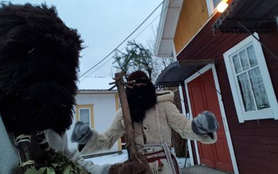 Nuuttipukkeja Kuralan kylämäellä