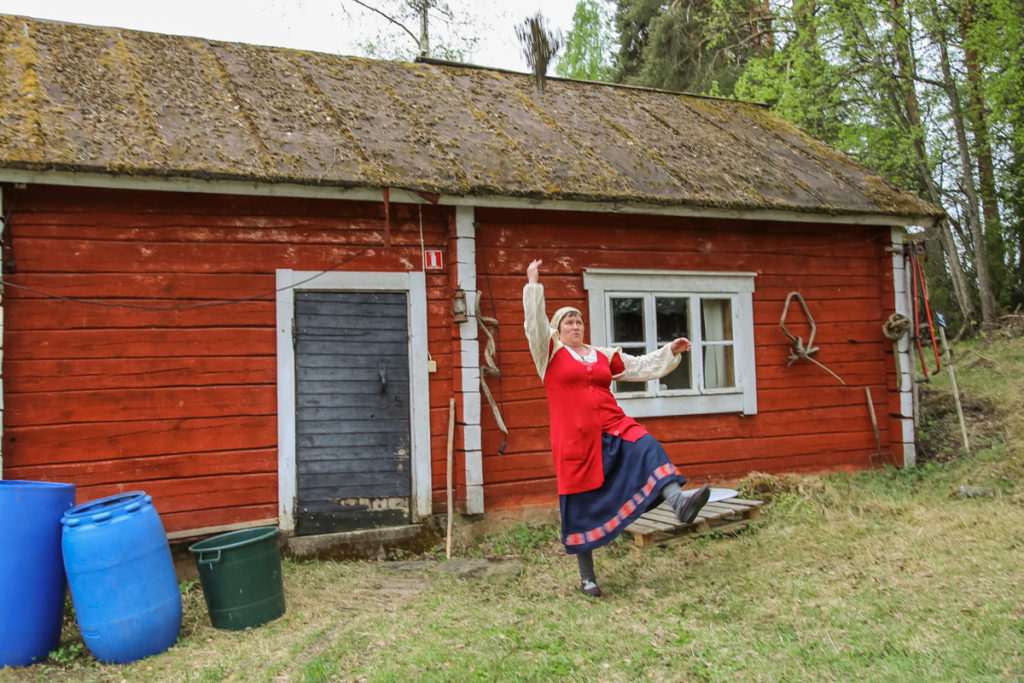 Kevään ensimmäinen vihta.